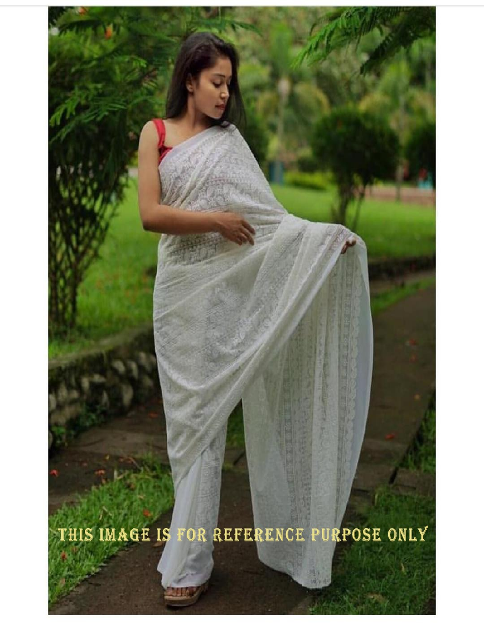 Chikankari Sarees - Buy Designer Chikankari Sarees Online | Taneira