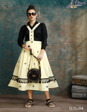 light yellow skirt -rayon cotton |fabric -jam cotton |length 42 |flair 2.50 fabric printed  work party wear  