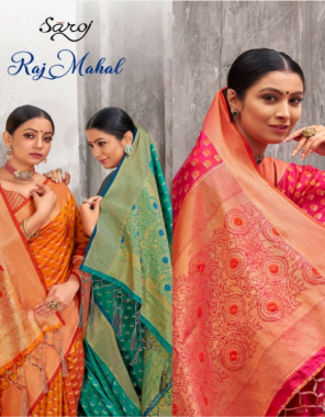 pink repier jacqaurd pallu with butti and running blouse fabric weaving jacqaurd work ethnic 