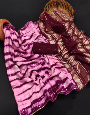 pink maroon cotton silk fabric siburi seqeunce  work casual 