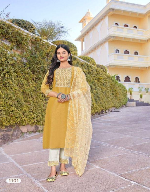 yellow top -viscose silk fabric with lackhnavi work with inner |bottom -gold medal slub with work lace |dupatta -net dupatta with embroidery |inner-crepe silk fabric lakhnavi lace work work ethnic 