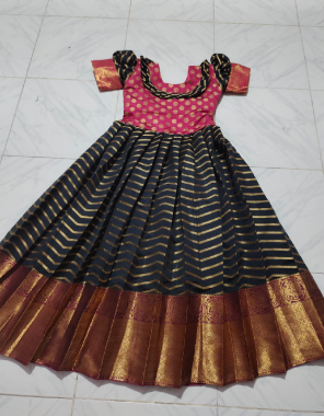 black red soft banarasi lichi silk with lining crepe inner fabric weaving jacqaurd  work festive 