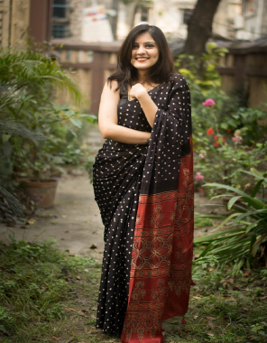 black multi saree -heavy dola silk |blouse -banglori fabric digital print  work festive 