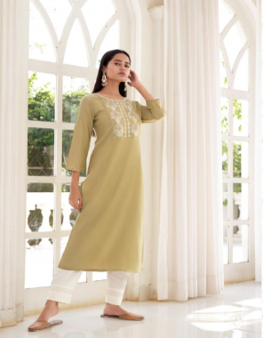yellow fancy rayon with seqeunce with cotton embroidery work fabric embroidery seqeunce work work casual 