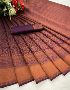 wine pure soft banarasi silk fabric weaving jacqaurd work casual 