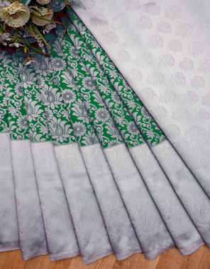 green grey soft lichi silk fabric weaving jacqaurd  work casual 