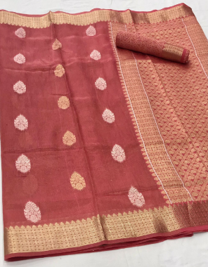 maroon soft tissue silk fabric weaving jacqaurd  work wedding 