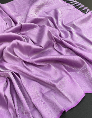 purple softy silk fabric weaving jacqaurd  work ethnic 