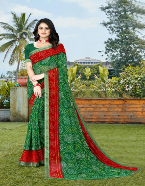 green  soft georgette saree with banglori blouse fabric printed work party wear 
