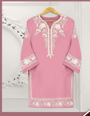 pink top-heavy georgette |bottom-cotton stretchable fabric embroidery diamond work party wear 