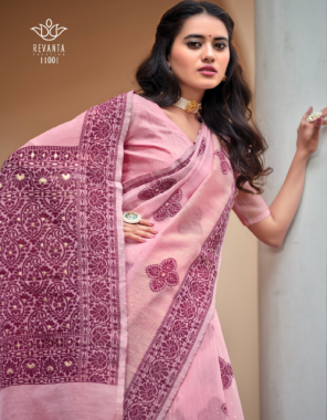 pink cotton silk with sequance weave fabric sequance work party wear 
