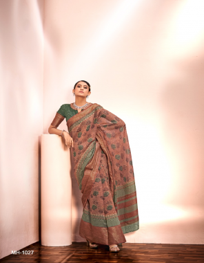 pink pure handlooms maheshwari antique kanchi border fabric printed work casual 