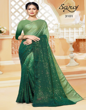 dark green rangoli silk heavy sequance embroidery work and pending | blouse - rangoli silk fabric sequance work casual 