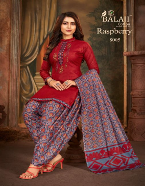 maroon top - pure cotton with exclusive embroidery ( 2.50 m) | bottom - pure cotton printed ( 2.50 m) | dupatta - pure cotton printed ( 2.30 m) fabric embroidery work party wear 
