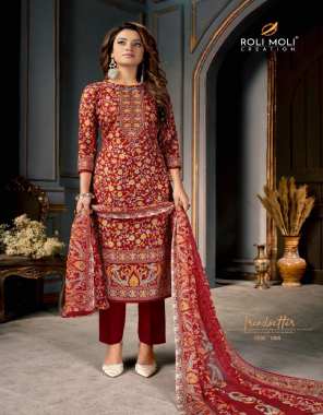 maroon heavy ( indo ) designers print with swarovski diamond | top - 2.50 m approx | bottom - 2.50 m approx | dupatta - 2.10 m approx fabric printed work party wear 