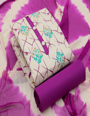 purple top - khadi cotton pigment foil print tai buttan | bottom - heavy indo | dupatta - najmeen saboori print fabric printed work casual 