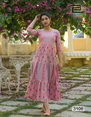 pink heavy cotton cambric | length - 50 fabric printed work casual 