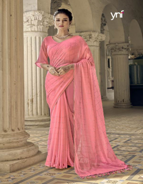 pink georgette fabric printed work casual 