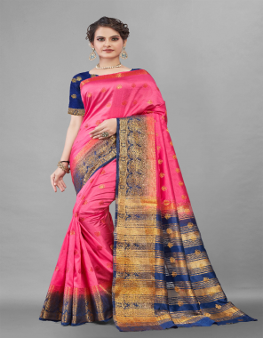 pink silk fabric jacquard + weaving work ethnic 