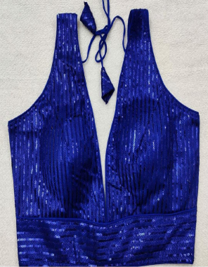 royal blue pure tapeta silk  fabric sequance zari work work casual 