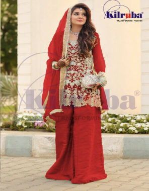 red top - super net with beautiful heavy embroidery pearls & sequance work ( including sleeves ) | inner - santoon | bottom - heavy satin with printed | dupatta - super net with beautiful sequance work and embroidery pearl work  fabric heavy embroidery work casual 