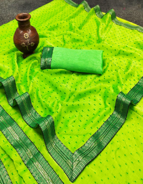 parrot green saree - thousand biti saree with sequance border less | blouse - banglory sequance  fabric sequance work party wear 