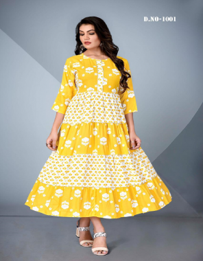 yellow rayon 14kg with jaipuri print and gotta patti lace border fabric printed work festive 