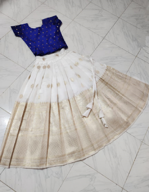 white lehenga - pure lichi silk ( semi stitch ) | blouse - jacquard silk ( full stitch)  fabric jacquard work fetive 