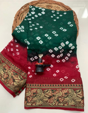 dark green art silk with zari weaving fabric weaving work ethnic 