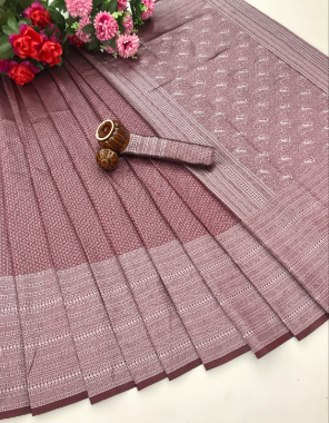 maroon soft silk jari work fabric weaving work casual 