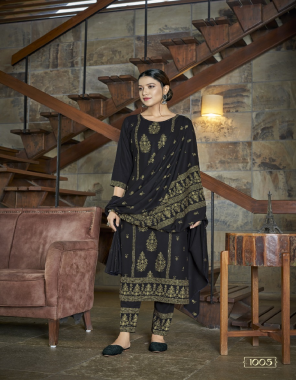 black top - heavy 14kg rayon with guaranteed foil print | pent - heavy 14kg rayon with guaranted foill print | dupatta - heavy 14 kg rayon with guranteed foil print ( top 46 inch length ) fabric printed work party wear 