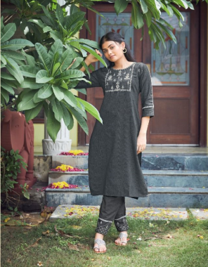 black top - cotton stripes with embroidery | pents - cotton stripes fabric embroidery work casual 