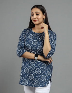 navy blue cotton | length - 28 + fabric digital printed work casual 