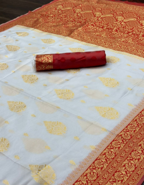 red soft lichi silk fabric weaving work wedding 