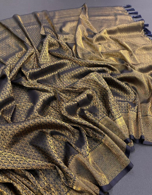 black kubera pattu  fabric jacquard weaving work festive 