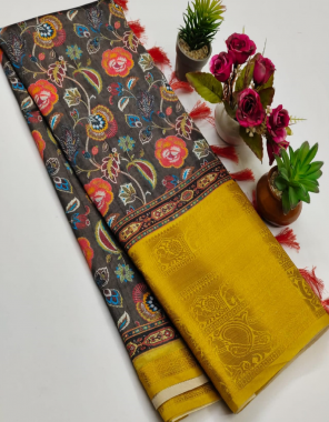 black kamadenu soft silk kalamkari handpicked print fabric printed work casual 