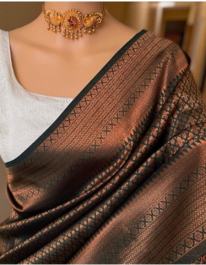 black fabric - soft lichi silk cloth | design - beautiful rich pallu & jacquard work on all over the saree | blouse - running exclusive jacquard border fabric jacqaurd work festive 