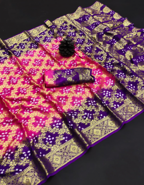 pink art silk with zari weaving fabric weaving work casual 