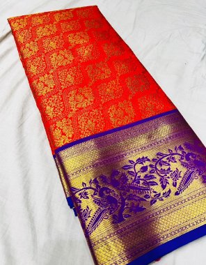 red handloom pattu weaving silk fabric weaving work ethnic 