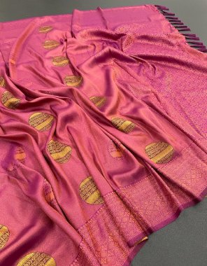 pink kubera pattu fabric weaving work festive 