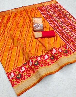 yellow pure silk fabric weaving work ethnic 