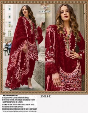 red top - heavy net with embroidery moti work | bottom - santoon with patch work | inner - santoon | dupatta - heavy net with embroidery work | size - 50 ( 5xl ) fabric embroidery work festival 