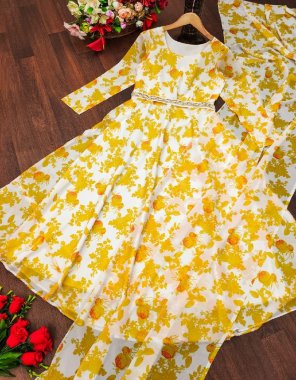 yellow fox georgette ( 8.50kg) | completed linning | height - 52 
