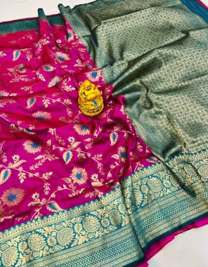pink kanchipuram pure silk handloom with weaving fabric weaving work ethnic 