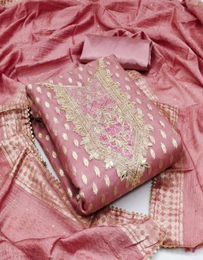 pink top - organza jacquard with neck work and gotta patti ( 1.9m ) | bottom & inner - santoon ( 4 m) | dupatta - banarasi gotta crosset fancy work ( 2.1 m)  fabric gotta patti work work festive 