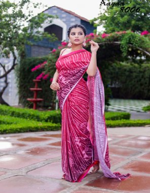 pink faux georgette | blouse- silk | work - digital printed with heavy sequance work crochet work| length  saree - 5.50 m | blouse - 1m fabric printed work casual 