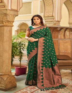 dark green kanjivaram softy silk | jari work | blouse - beautiful heavy all jacquard work | saree - 5.5 m | blouse - 1 m ( master copy ) fabric jari work work festive 
