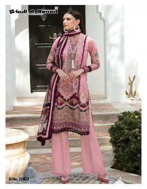 pink top - lawn apx2.40 m | bottom -  cotton apx 2.00 m  dupatta - cotton mal mal 2.25 m fabric printed work casual 