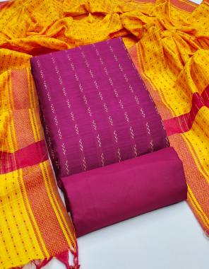 rani top - cotton jacquard ( 2.20 m) | bottom - cotton ( 2 m) | dupatta - cotton dupatta ( 2.20 m)  fabric printed work casual 