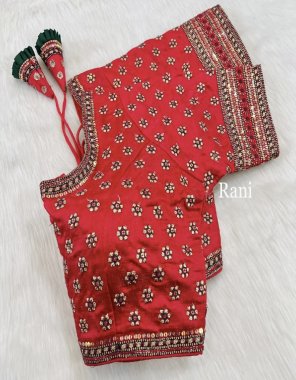 rani heavy pure crobra silk | sleeves - heavy 10 inch | heavy soft padded | front open | heavy latkan | handmade hooks | size - plus size 42 